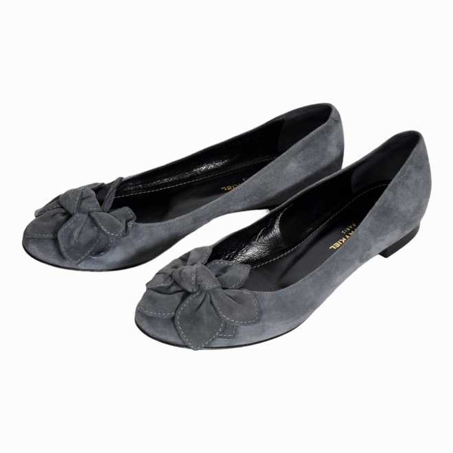 Sonia Rykiel suede leather ballet flats.jpg